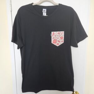 NWT Poches and Fils Contrast Pocket Red Camping